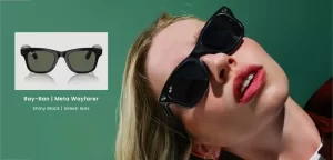 kinh ray ban meta shiny black green img